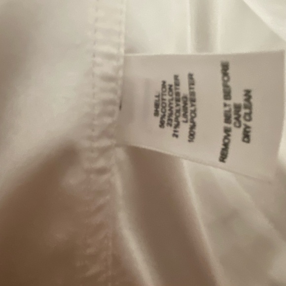 White House Black Market Dress Womens 6 White Black Striped Strapless Lined - Picture 12 of 12